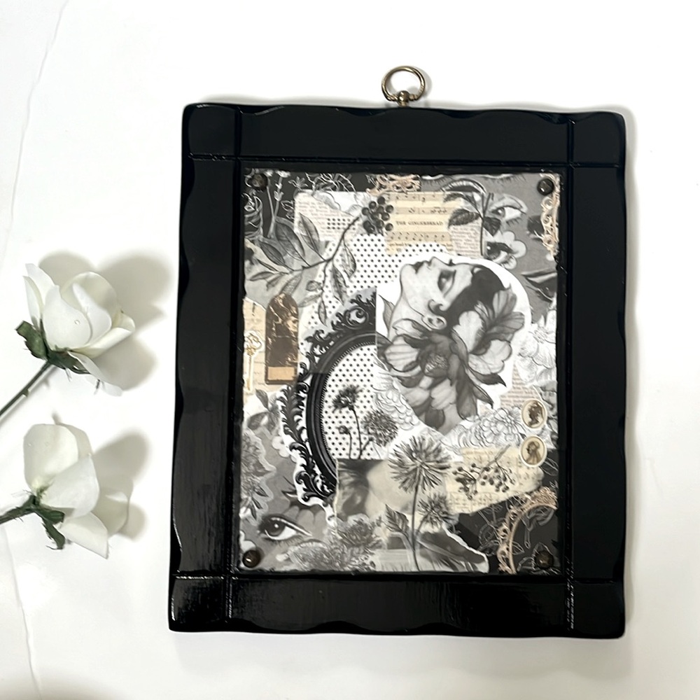 Moody Wall Art Gothic Sad Girl Maximalist Gothic Decor